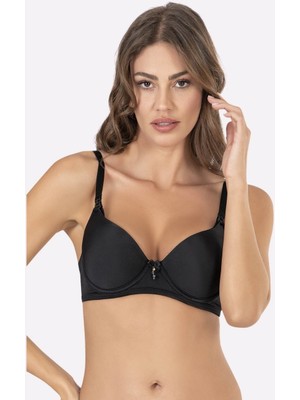 Intive Lingerie Nbb Kaplı Balenli Desteksiz Emzirme Sütyeni (Siyah, Ten, Beyaz) -3628