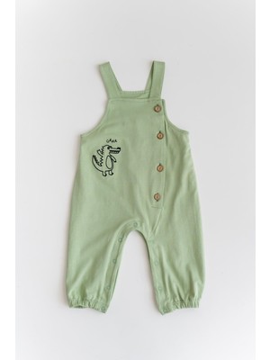 Mininio Erkek Bebek Timsah Nakışlı Salopet