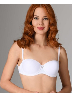 Intive Lingerie Nbb Destekli Push-Up Straplez Cuplı Basic Sütyen- 3520