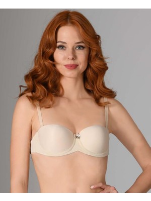 Intive Lingerie Nbb Destekli Push-Up Straplez Cuplı Basic Sütyen- 3520