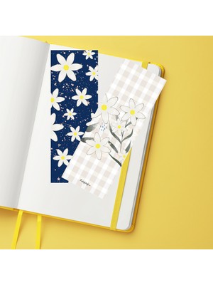 Fatofotofan Papatya Desenli Kitap Ayracı 2'li