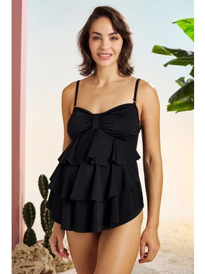 Pierre Cardin Straplez Volanlı Hamile Tankini 211508