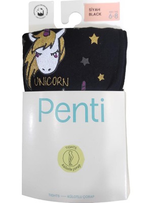 Penti Kız Çocuk Unicorn Party Desenli Külotlu Çorap