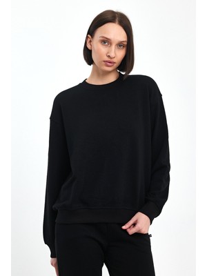 Odda Bisiklet Yaka Ince Sweatshirt