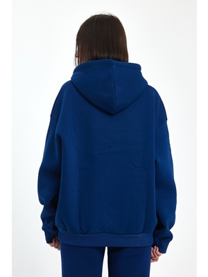 Odda Küçük Baskılı Kapüşonlu Sweatshirt