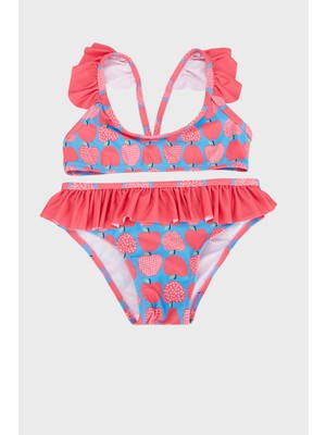 Slipstop Nany 50+ Upf Uv Korumalı Fırfırlı Bikini Kız Çocuk Bikini SB2411000103