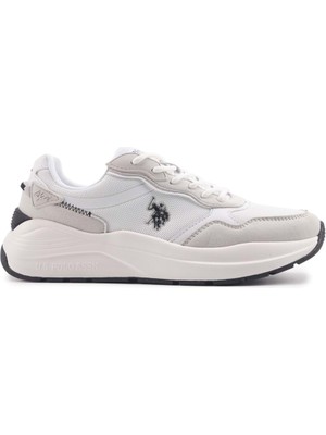 U.S. Polo Assn. Imoj 4fx Kadın Koşu Ayakkabısı Beyaz Düz Tabanlı Rahat Tasarım