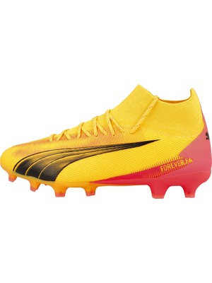 Puma Erkek Sun Stream-Puma Black-Sunset Glow Puma Ultra Pro Fg/ag Turuncu Erkek Krampon