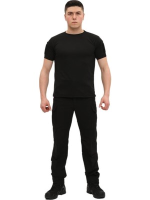 Single Sword Bisiklet Yaka Kısa Kol Taktik T-shirt