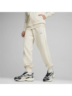 Puma Erkek Alpine Snow Puma T7 Track Pants Beyaz Erkek Eşofman Altı