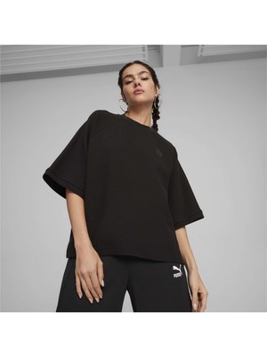 Puma Kadın Puma Black Puma Infuse Relaxed Tee Siyah Kadın T-Shirt