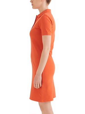 Columbia CS0378_847 Csc Basic Polo Dress Turuncu Kadın Kısa Kollu Elbise