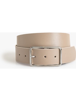 Koton Kemer Suni Deri Metal Tokalı