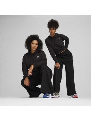 Puma Kadın Puma Black Puma Better Classıcs Cropped Hoodie Tr Siyah Kadın Sweatshirt