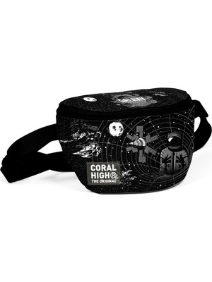 Coral High Siyah Galaxy Desenli Bel Çantası 11552