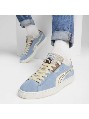 Puma Erkek Zen Blue-Brown Mushroom Puma Suede Expedition Mavi Erkek Günlük Spor Ayakkabı