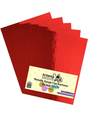 Artlantis Metalik Aynalı Fon Kartonu 50 x 70 cm 5 Adet Artlantis Metalik Aynalı Fon Kartonu