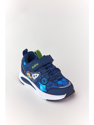 Dudino Kids Footwear Uzay Mavi Erkek Wonder Işıklı Cırt Cırtlı Çocuk Sneaker
