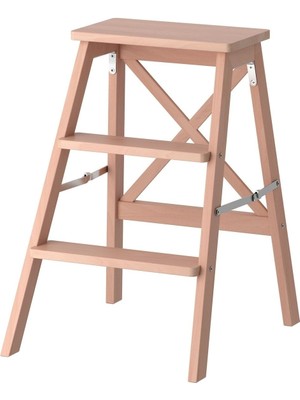 IKEA Bekvam Portatif Merdiven , Kayın, 63 cm Katlanır Portatif