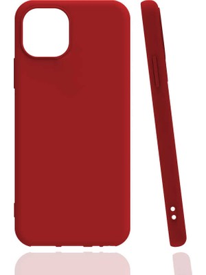 Cepte Aksesuar Apple iPhone 13 Mini - Uyumlu Biye Silikon-Kırmızı