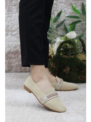 Mehmet Mete 9532 Fashion Taşlı Kadın Babet