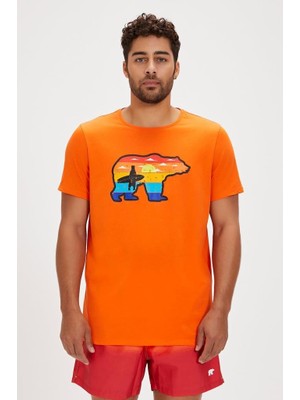 Bad Bear Gleen T-Shirt Orange Erkek T-Shirt Turuncu S-Xxl