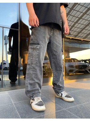 Bpm Premium Baggy Kargo Pantolon Antrasit