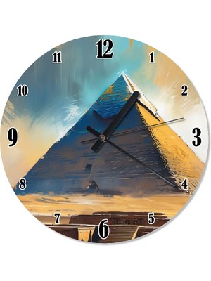 Karizma Tablo Giza Büyük Piramit Şekilli Duvar Saati