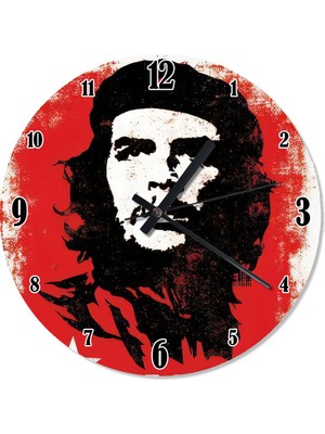 Tablomega Ernesto Che Guevara Tasarım Duvar Saati