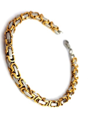 Ose Shop Cift Renkli 316 L Anti Alerjik Cerrahi Çelik Erkek Kral Zincir Bileklik