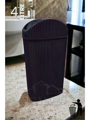 Royaleks Group Tezgah Üstü Çöp Kovası, Mutfak, Tuvalet, Masaüstü Slim Çöp Kutusu 4 Lt ROYALEKS-LV-322