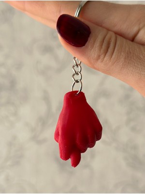 Saranostra Nah Anahtarlık El Işareti Komik Sevimli El Işareti Anahtarlık Nah Işareti Kırmızı Nah Hediyelik