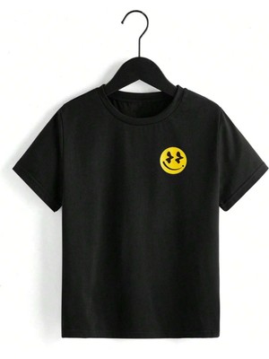 Hanclo Rahat Kalıp Pamuklu Anyone Baskılı Çocuk T-Shirt