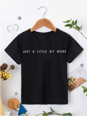 Hanclo Rahat Kalıp Pamuklu Baskılı Siyah Çocuk T-Shirt