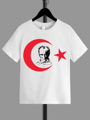 Hanclo Çocuk Rahat Kalıp Pamuklu Baskılı T-Shirt