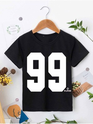 Hanclo Rahat Kalıp Pamuklu Baskılı Siyah Çocuk T-Shirt