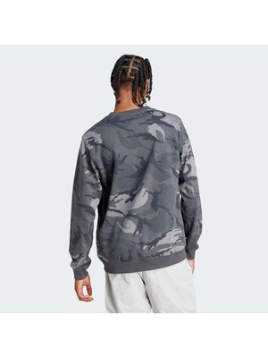 Adidas Seasonal Essentials Camouflage Erkek Sweatshirt