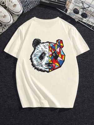 Hanclo Renkli Panda Oversize Tshirt