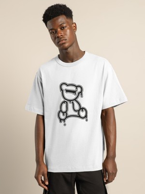 Hanclo Vektör Ayıcık Oversize Tshirt