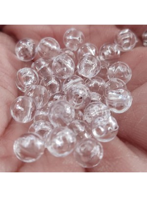 Engin TT Kiraz Oyası Ip Sarmalık Şeffah Boncuk Minik Boy (6 MM-300 Adet)