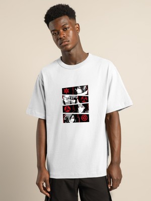 Hanclo Kırmızı Anime Oversize Tshirt