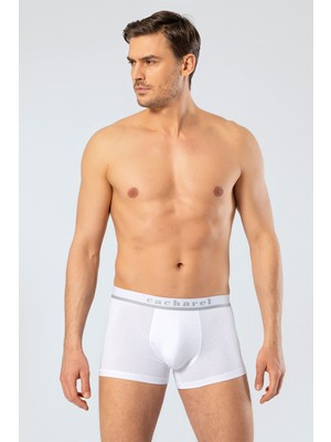 Cacharel Erkek Likralı Boxer 1317/BEYAZ