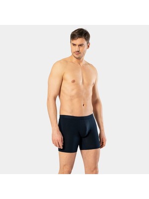 Cacharel Erkek Likrali Uzun Boxer (Bel Bantli) 1336/Lacivert