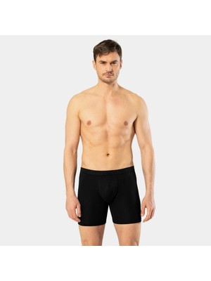 Cacharel Erkek Likrali Uzun Boxer (Bel Bantli) 1336/Siyah