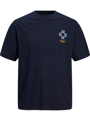 Jack & Jones Jorvıvıd Tee Ss Crew Neck Tg Lacivert Tshirt 12254172-04
