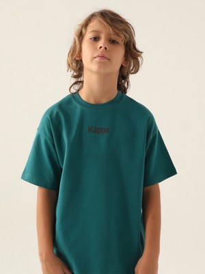 Kappa Erkek Çocuk Tişörrt 5-15 Yaş Koyu Yeşil