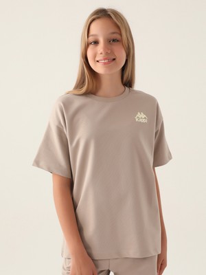 Kappa Kız Çocuk Kahverengi T-Shirt