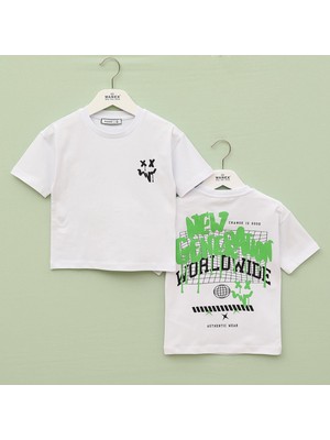 Wanex Erkek Çocuk Kısa Kol Tişört - 1687734 - Beyaz