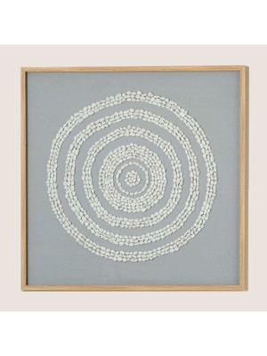 Chakra Arenis Çakıl Taşı Tablo 92X92 cm Natural