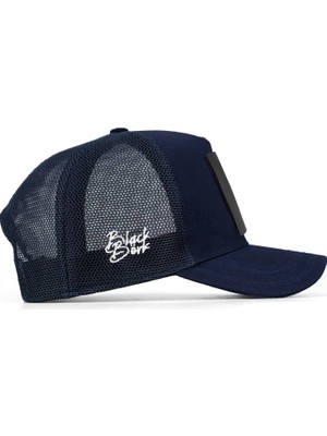 BlackBörk V1 Trucker Duckside - 1 Kod Logolu Unisex Lacivert Şapka (Cap)